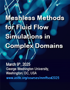 Meshless Methods for Fluid Flow Simulations in Complex Domains